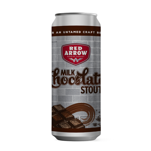 Red Arrow Brewing Chocolate Milk Stout 473ml Can Mockup