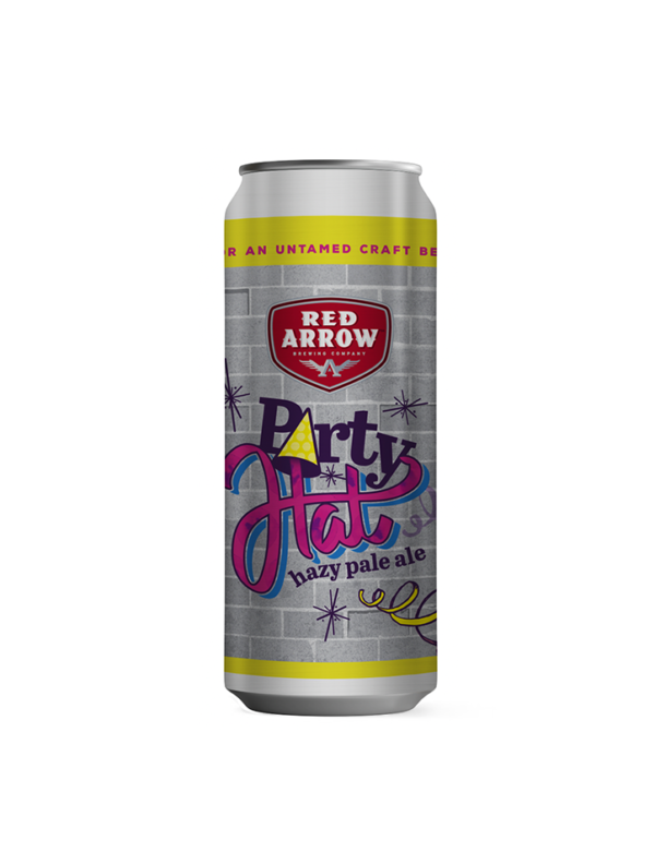 Red Arrow Brewing Party Hat Hazy Pale Ale 473ml Can