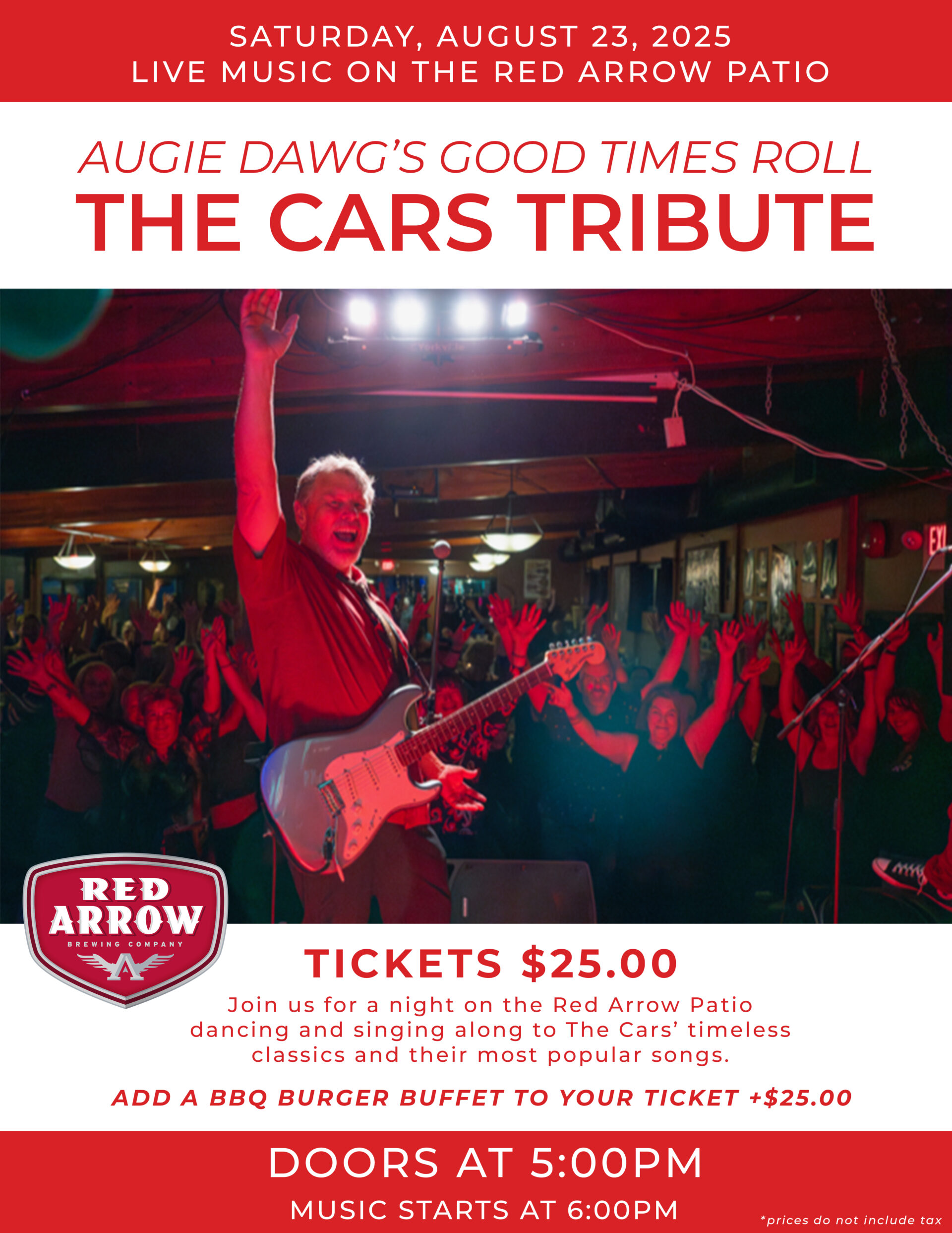 Augie Dawg’s Good Times Roll: The Cars Tribute