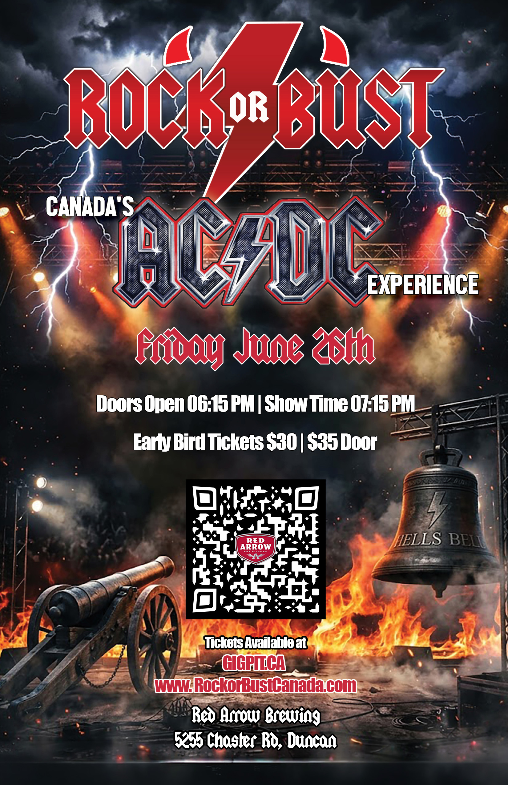 rock or bust event poster