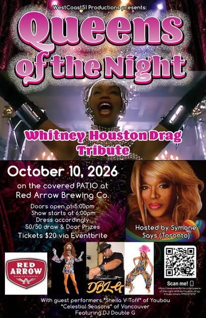 QUEENS of the NIGHT – Whitney Houston Drag Tribute